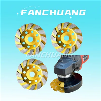 हैवी ड्यूटी टर्बो रो डायमंड कप ग्राइंडिंग व्हील 4 इंच